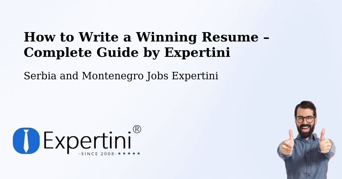 Resume Writing Guide for Job Seekers – La Prairie - La Prairie, Serbia and Montenegro Jobs Expertini