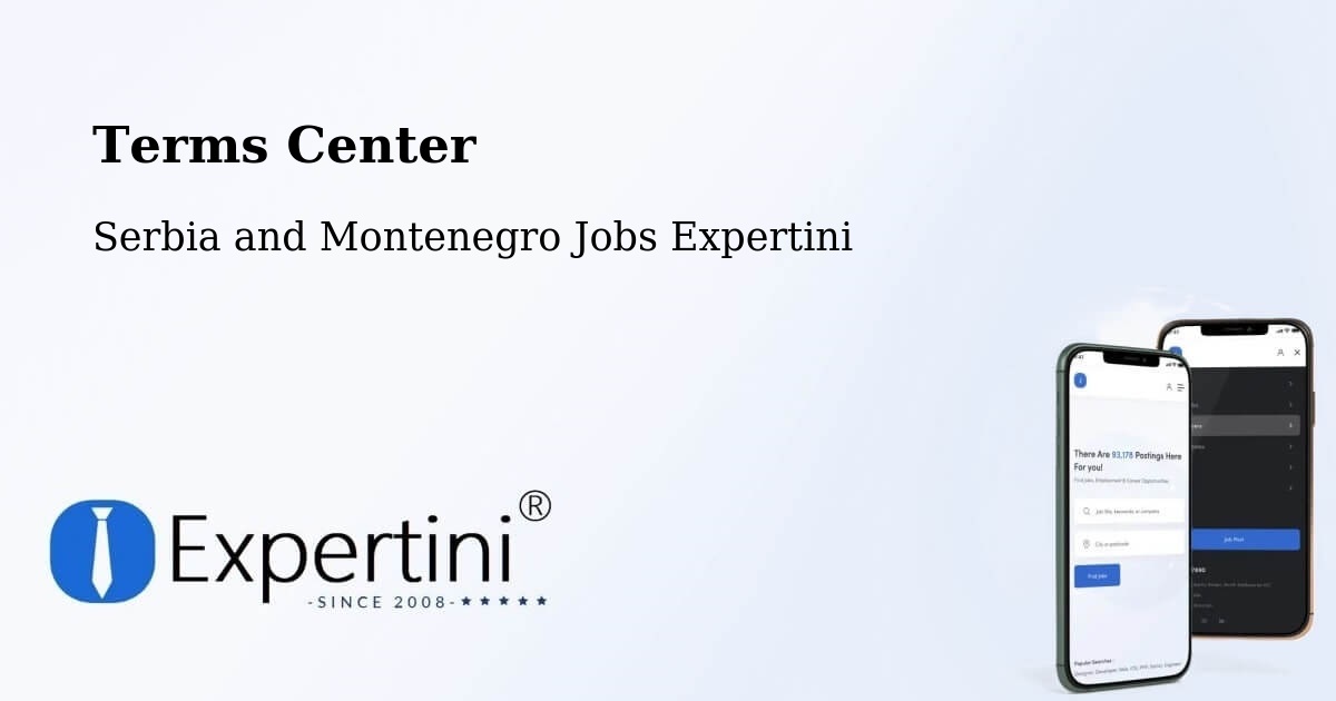 Terms of Service – La Prairie - Serbia and Montenegro Jobs Expertini